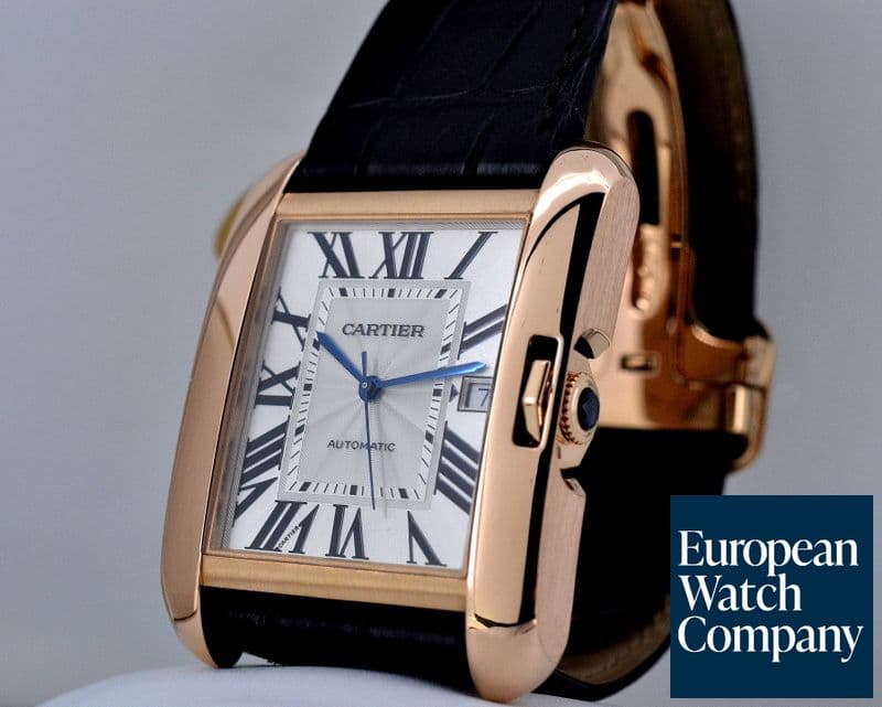 Image of Cartier Tank Anglaise Large 18K Rose Gold Automatic