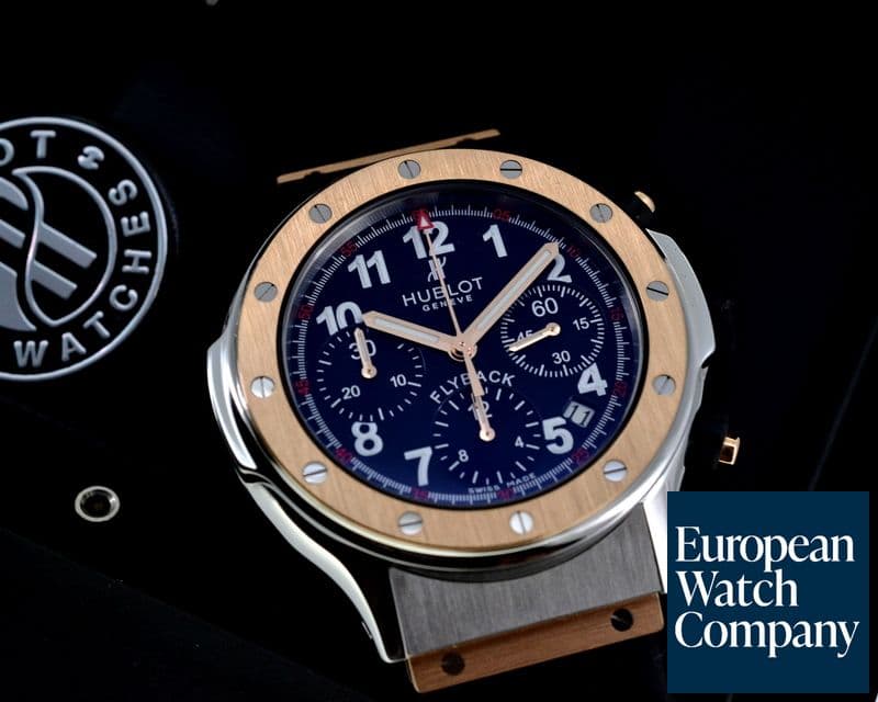 Image of Hublot SuperB Flyback Chronograph SS / 18K Rose Gold 