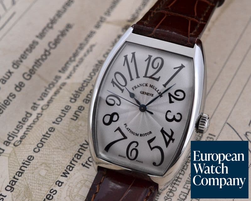 Image of Franck Muller Cintree Curvex SS Platinum Rotor Automatic Silver Dial 

