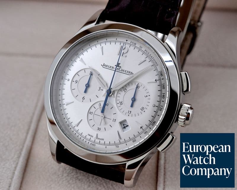 Image of Jaeger LeCoultre Master Chronograph SS Silver Dial 