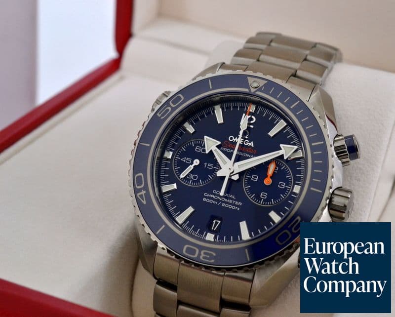 Image of Omega Planet Ocean Co-Axial Chronograph Liquidmetal Blue Titanium