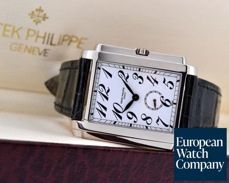 Image of Patek Philippe Gondolo White Dial Arabic Numerals 18K White Gold