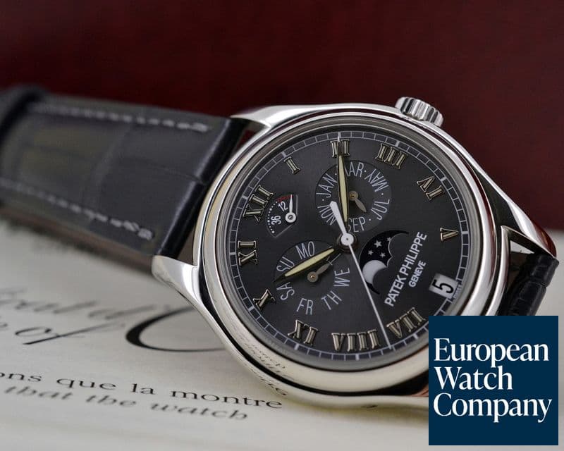 Image of Patek Philippe Annual Calendar Power Reserve Grey Dial Platinum 