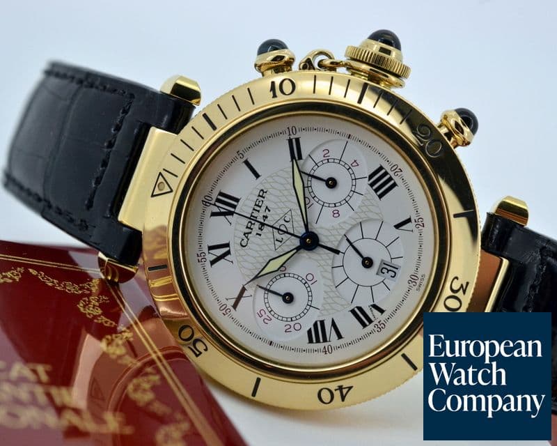 Image of Cartier Pasha Chronograph Quartz 18K Yellow Gold