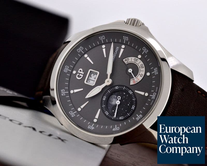 Image of Girard Perregaux Traveller Moon Phase SS Grey Dial 