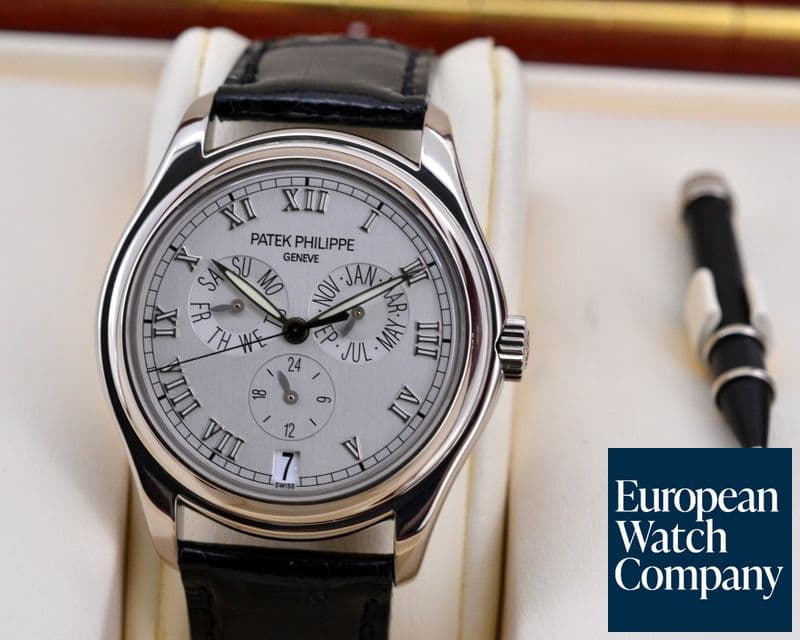Image of Patek Philippe Annual Calendar Silver Dial 18K White Gold