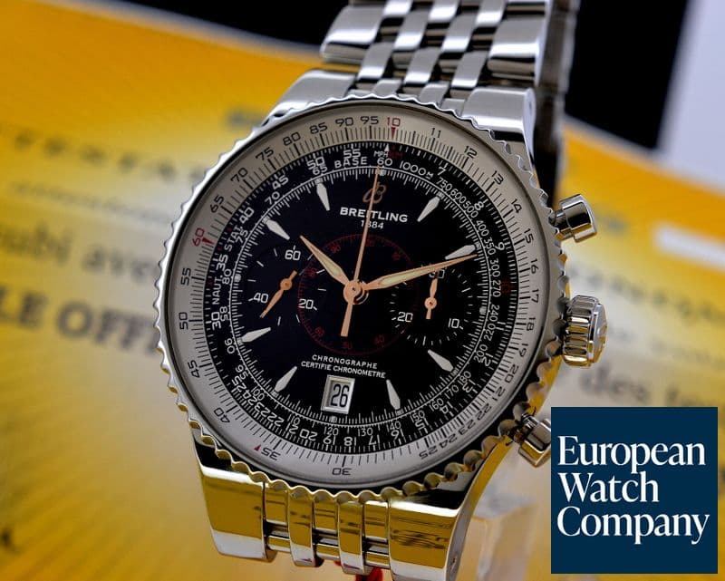 Image of Breitling Navitimer Montbrillant Black Dial SS / SS
