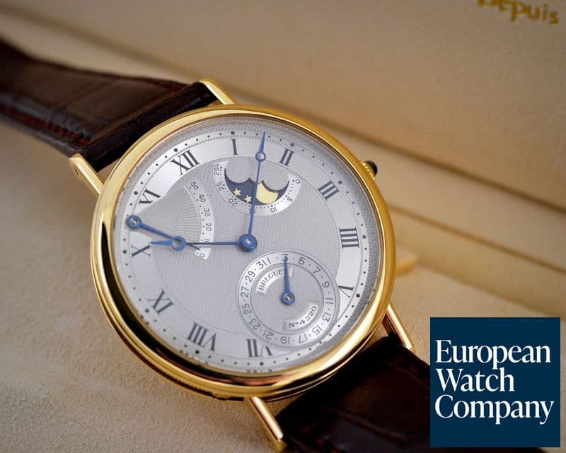 Image of Breguet Classique Power Reserve Moon Phase 18K Yellow Gold 