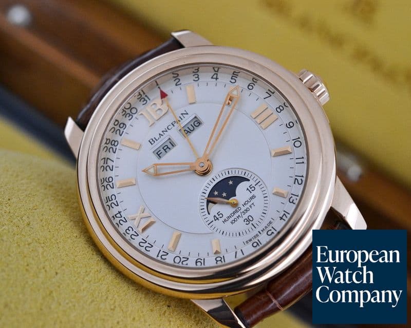 Image of Blancpain Complete Calendar Half Hunter 18K Rose Gold Limited