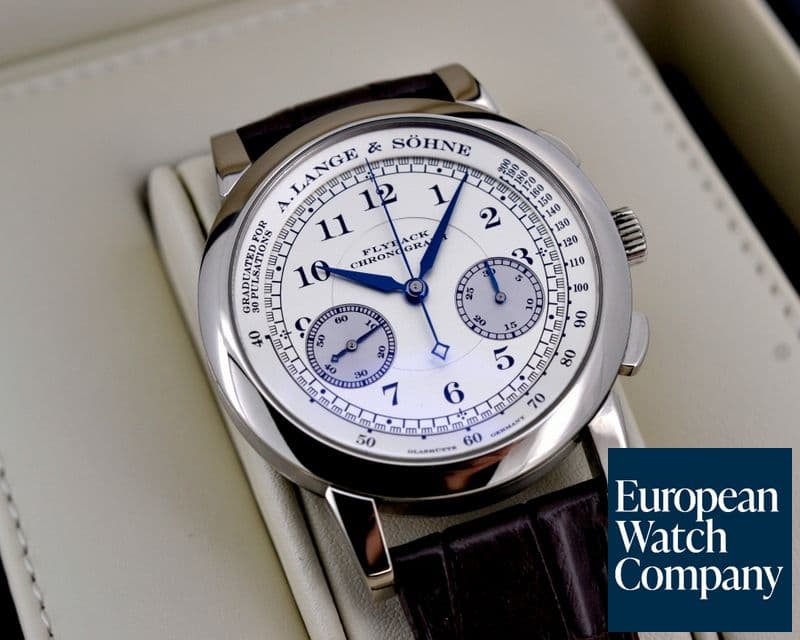 Image of A. Lange and Sohne 1815 Flyback Chronograph Silver Dial 18K White Gold 
