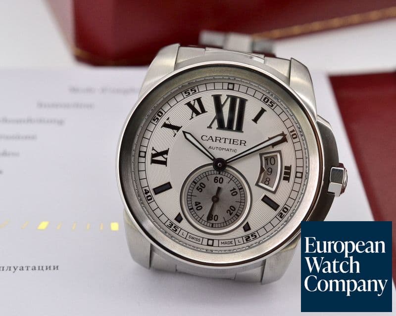 Image of Cartier Calibre de Cartier Automatic Silver Dial SS / SS 