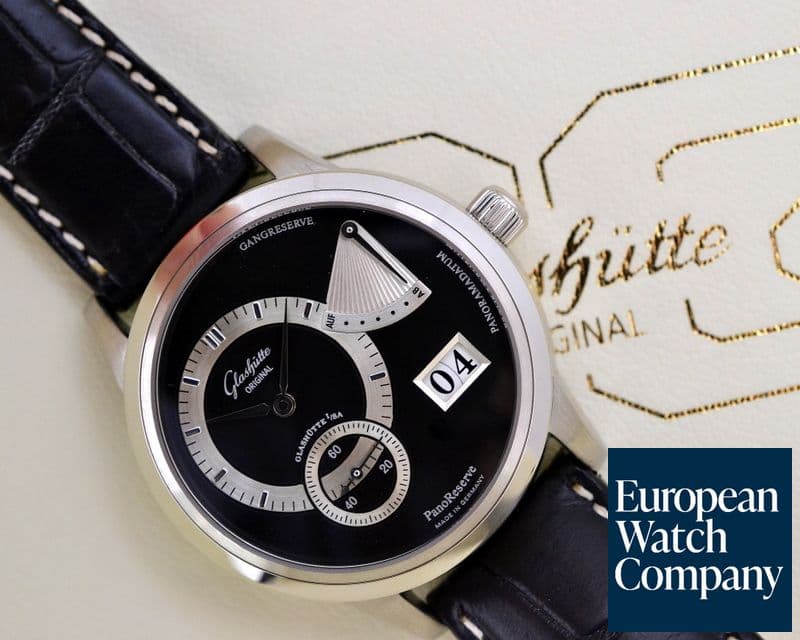 Image of Glashutte Original PanoReserve Platinum Black Dial 
