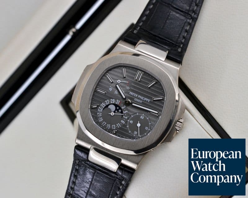 Image of Patek Philippe Nautilus Power Reserve Moonphase 18K White Gold