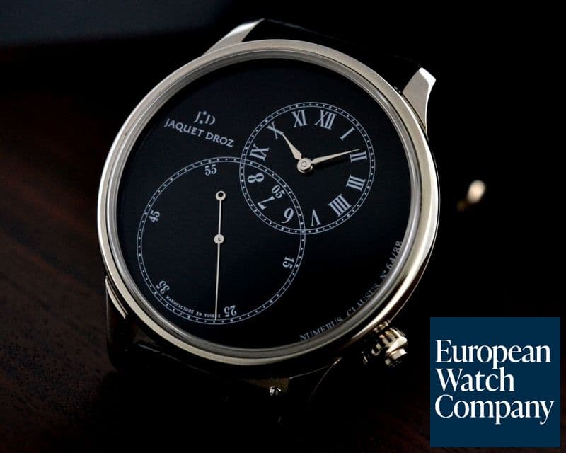 Image of Jaquet Droz Hommage Geneve 1784 Grande Seconde Black Enamel