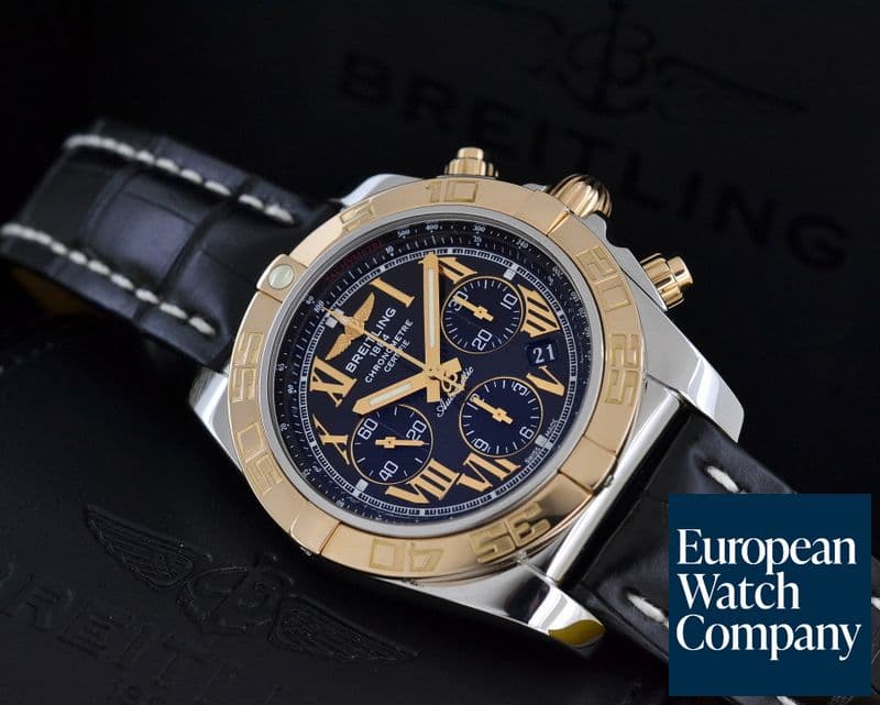 Image of Breitling Chronomat 44 B01 SS / 18K Rose Gold Black Dial Roman