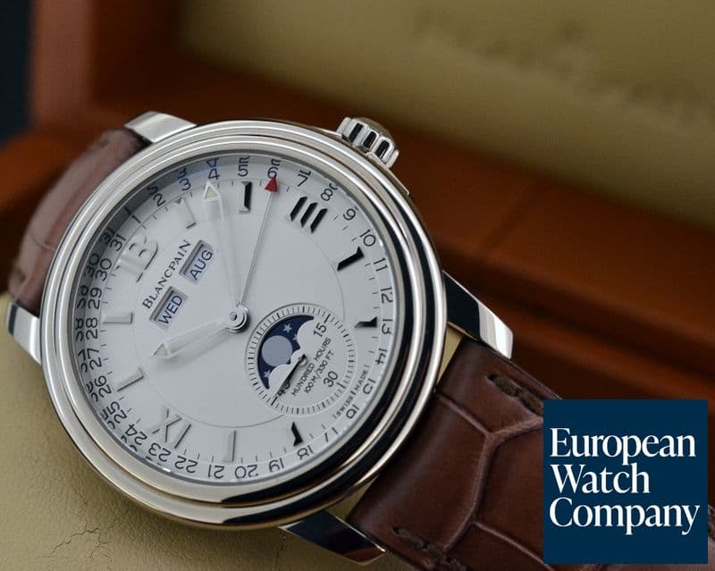 Image of Blancpain Complete Calendar Half Hunter 18K White Gold Limited