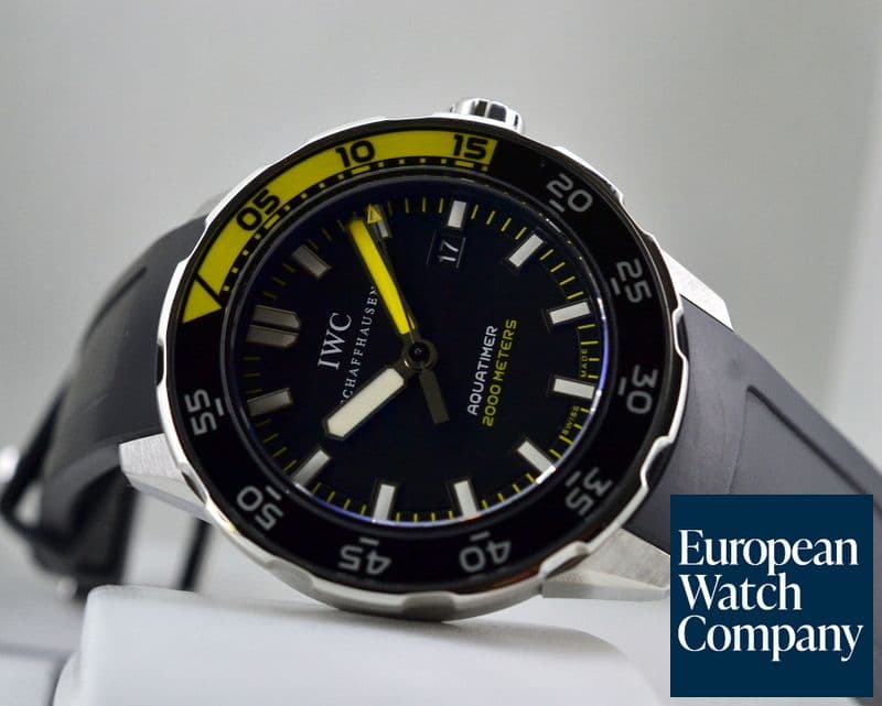 Image of IWC Aquatimer 2000 Black Dial SS / Rubber