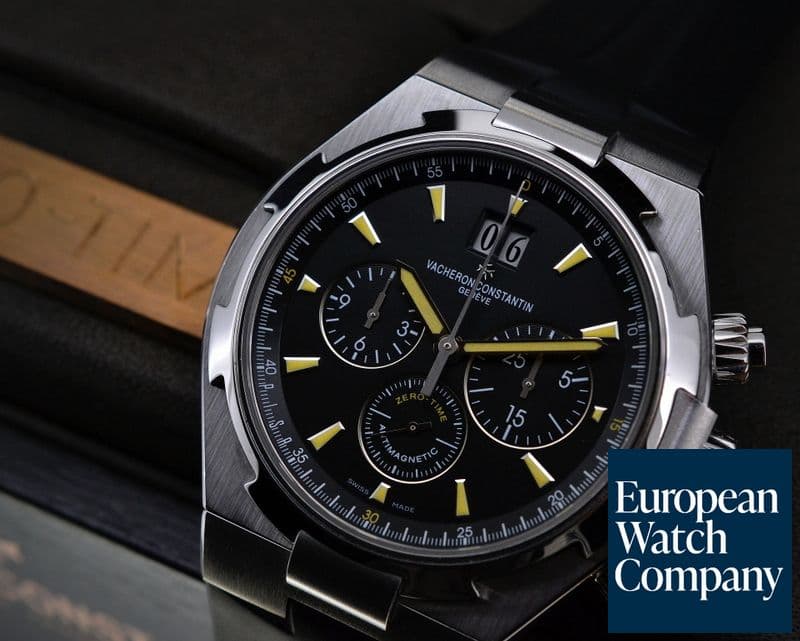 Image of Vacheron Constantin Overseas Chronograph SS / Rubber Black Dial "PISA" Limited