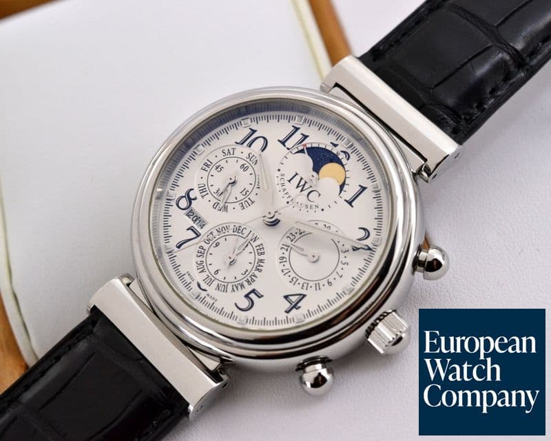 Image of IWC Da Vinci Perpetual Calendar Chronograph SS White Dial 