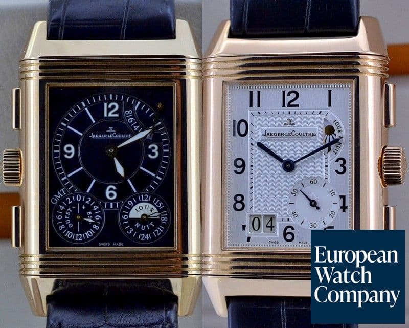 Image of Jaeger LeCoultre Grande Reverso GMT 18K Rose Gold / Deployant