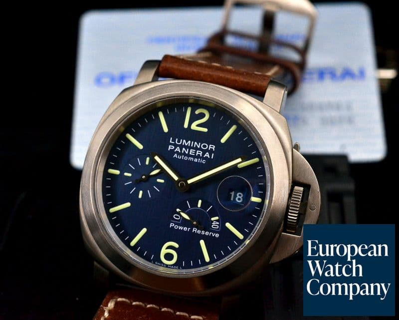 Image of Panerai Luminor Power Reserve Titanium Blue Dial 44MM