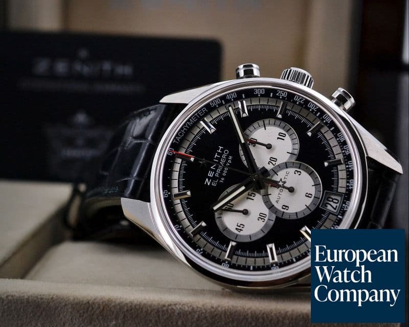 Image of Zenith El Primero Chronograph SS Black Dial
