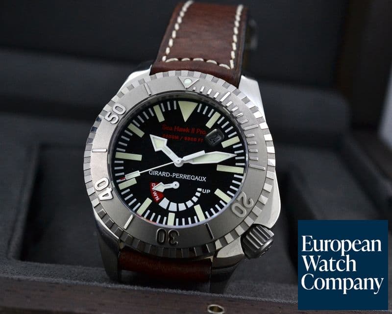 Image of Girard Perregaux Sea Hawk II Pro Titanium / Leather