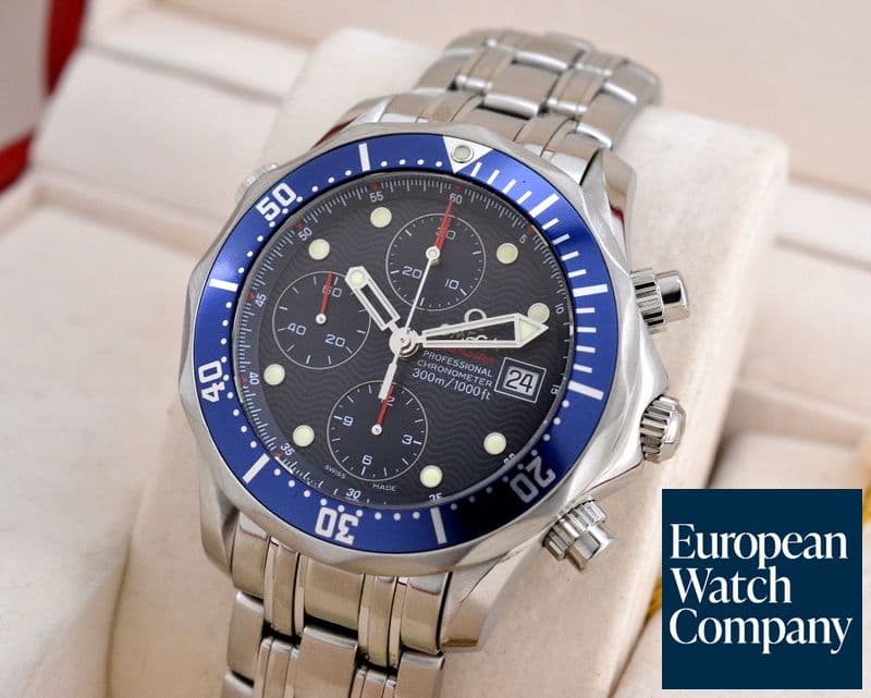 Image of Omega Seamaster Professional Chronograph Blue Dial SS / SS