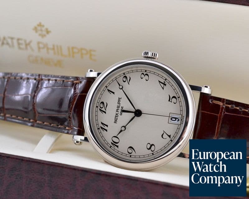 Image of Patek Philippe Calatrava Officers Case 18K White Gold