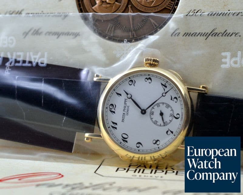 Image of Patek Philippe Calatrava '150th Anniversary' 18K Yellow Gold SERVICE SEALED
