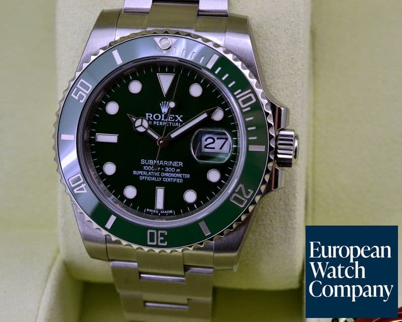 Image of Rolex Submariner Green Ceramic Bezel Green Dial UNWORN
