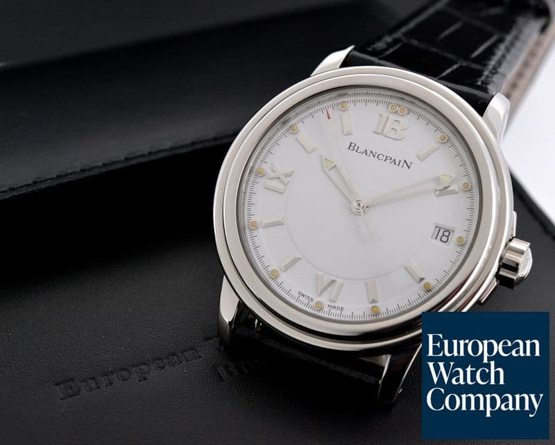 Image of Blancpain Leman SS White Dial 