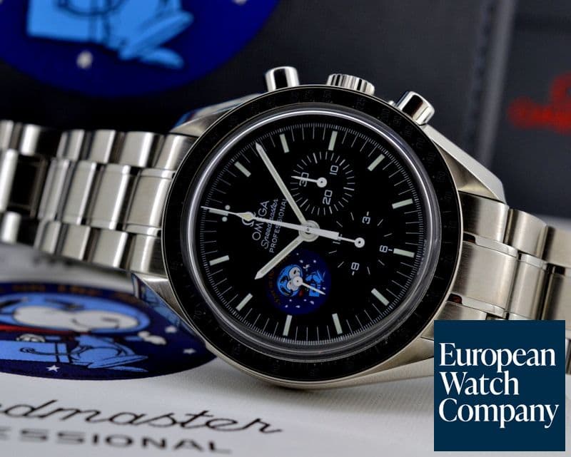 Image of Omega Speedmaster SNOOPY Apollo Black Dial SS / SS LIMITED