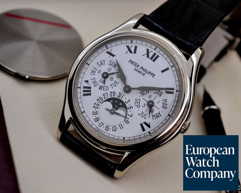 Image of Patek Philippe Perpetual Calendar White Dial Roman 18K White Gold