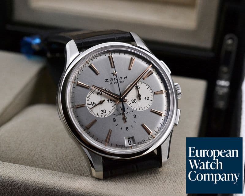 Image of Zenith Captain Chronograph SS / Silver Dial UNWORN