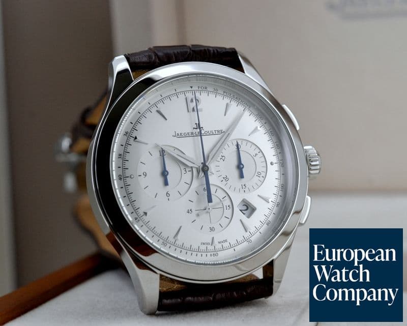 Image of Jaeger LeCoultre Master Chronograph SS Silver Dial 