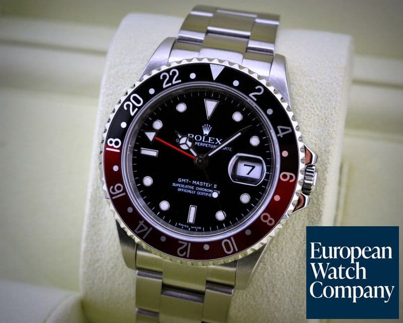 Image of Rolex GMT Master II SS Red / Black Coke Bezel