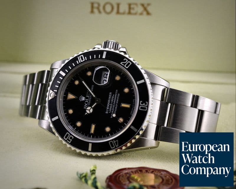 Image of Rolex Submariner "Transitional" SS Black Dial