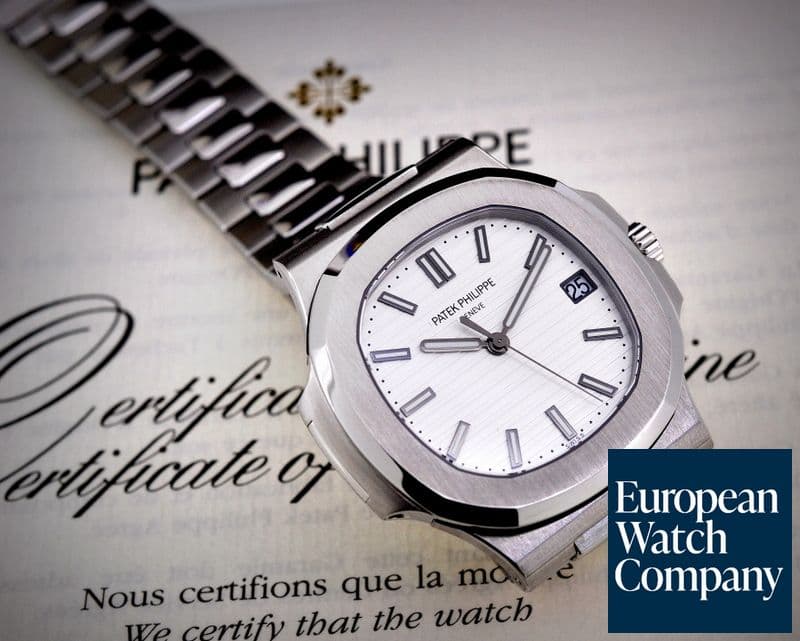 Image of Patek Philippe Jumbo Nautilus White Dial SS / SS 