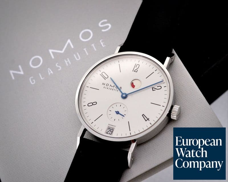 Image of Nomos Tangente "Gangreserve" SS Silver Dial 