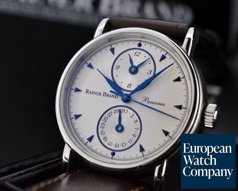 Image of Rainer Brand Panama Dual Time Silver Dial SS 