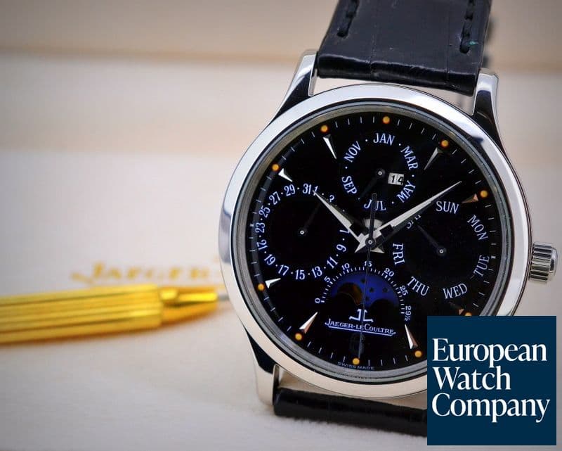 Image of Jaeger LeCoultre Master Perpetual SS Black Dial