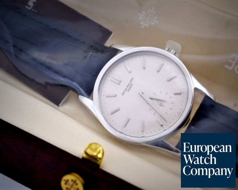 Image of Patek Philippe Calatrava Platinum Silver Dial SERVICE SEALED