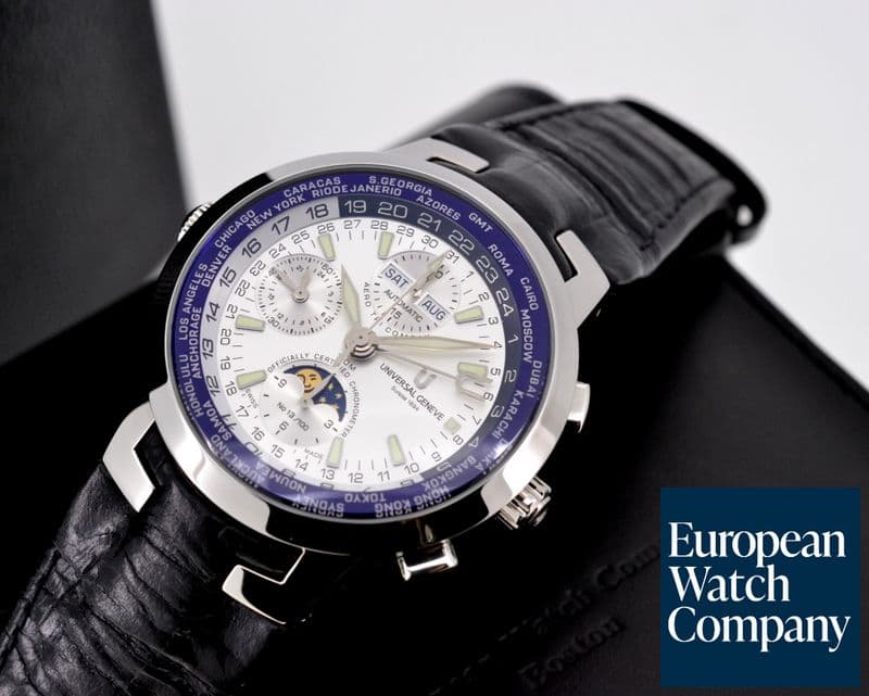 Image of Universal Geneve Aero Tri-Compax Chronometer SS / Alligator 