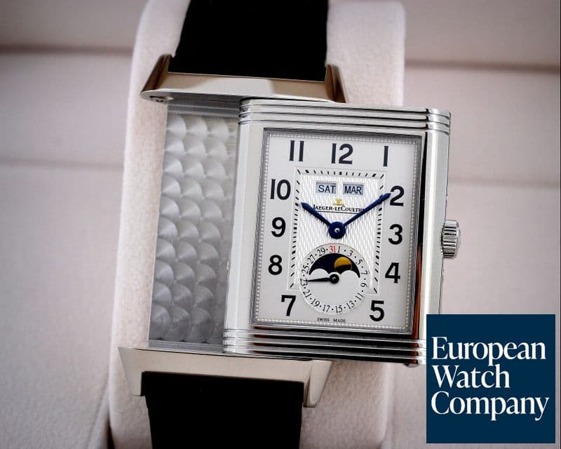 Image of Jaeger LeCoultre Reverso Grande Calendar SS Silver Dial UNWORN