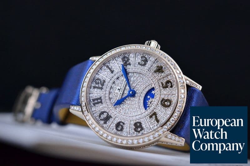 Image of Jaeger LeCoultre Rendez-Vous Night & Day 18K White Gold Diamond Paved Dial UNWORN