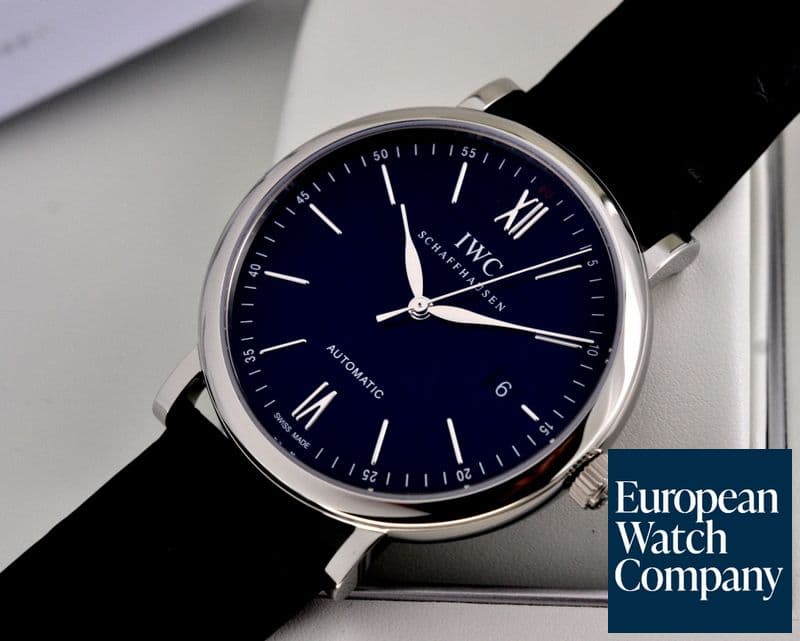 Image of IWC Portofino Automatic 
SS / Strap Black Dial UNWORN