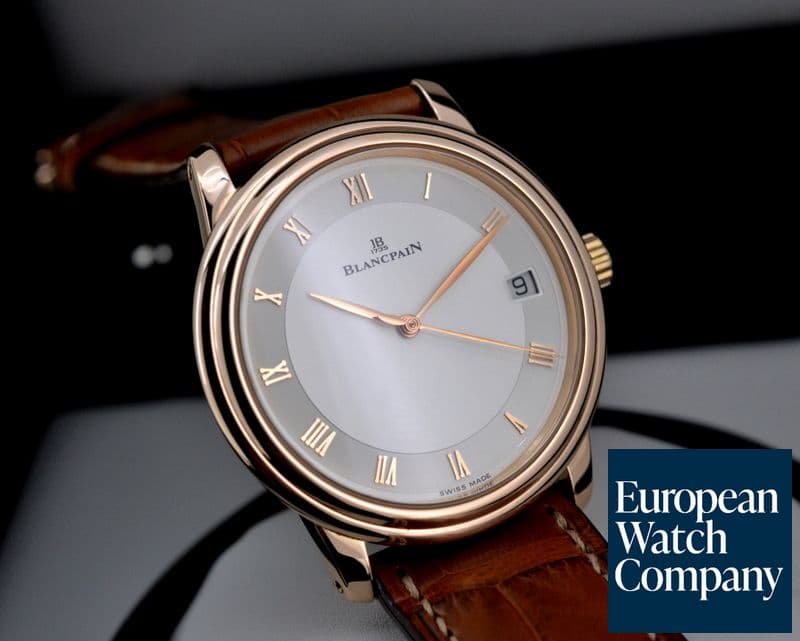 Image of Blancpain Villeret Jubilee Ultra Slim Date 18K Rose Gold LImited