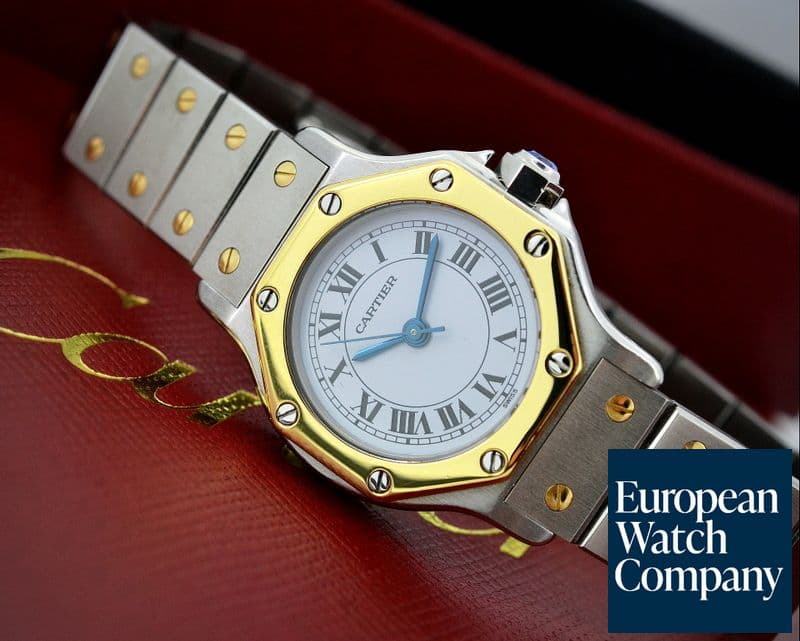 Image of Cartier Ladies Santos Octagon   2 Tone Automatic
