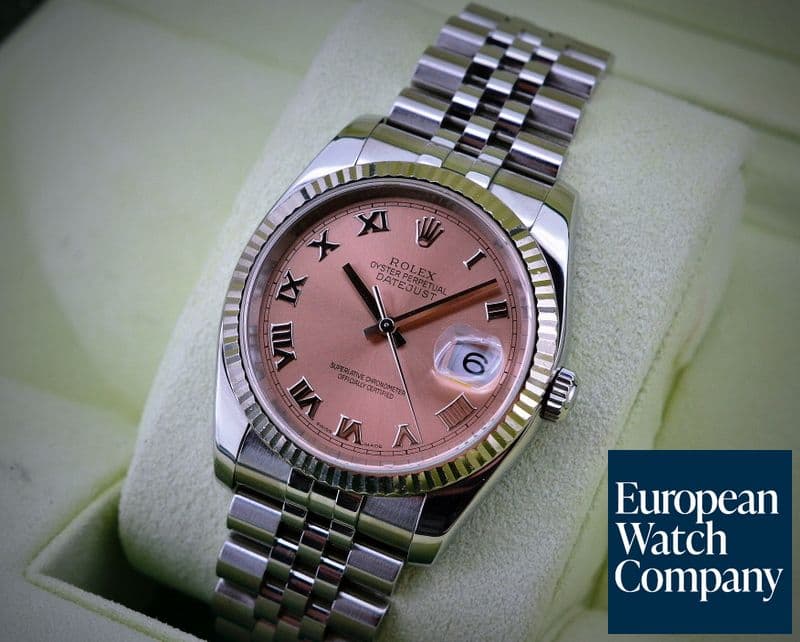 Image of Rolex Datejust SS Jubilee Pink Roman Dial 